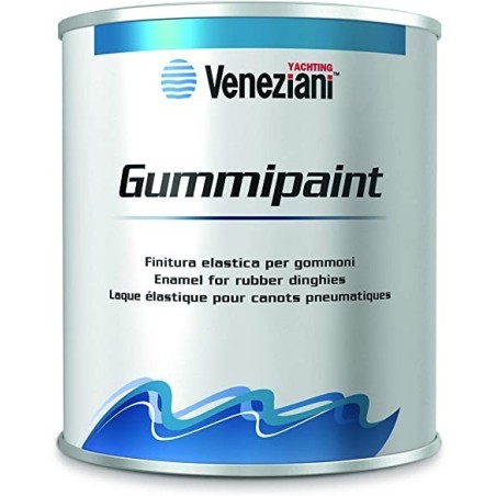 Veneziani Smalto Gummipaint 500ml Bianco 473COL1190 Finitura idonea per la pitturazione di neoprene tela gommata PVC-30.02%