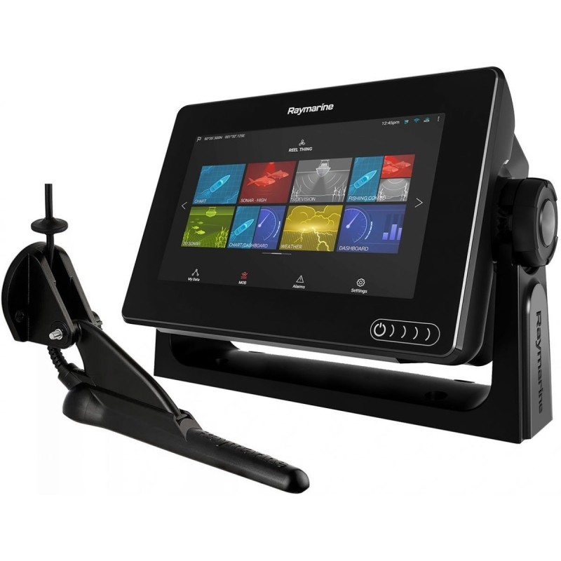 Raymarine Axiom 7DV 7" Multifunction Display with Fishfinder DownVision Transducer RYE7036402