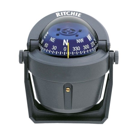 Ritchie Explorer B-51G 2-3/4 compass with bracket Grey Blue Dial UF67318L