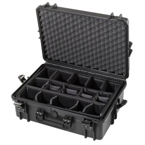Valigia stagna IP67 505CAM con divisori imbottiti per Radio VHF Nero 66020011-10%
