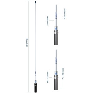 Scout KS-62 Antenna Omnidirezionale VTR 2.4GHz 10dBi 90cm Fast Fit 66501063-10%