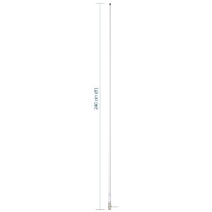 Scout KS-72 Antenna CB in vetroresina 240cm con Cavo RG-58 5m N100266501077-10%