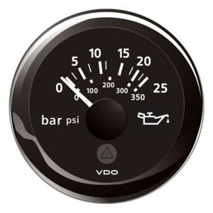 VDO Pressione Olio motore 25 bar 350psi 12/24V 52mm Nero ViewLine OS2759301-18%