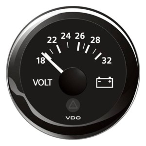 VDO Voltmetro 18/32V 52mm Quadrante Nero ViewLine OS2758701-18%