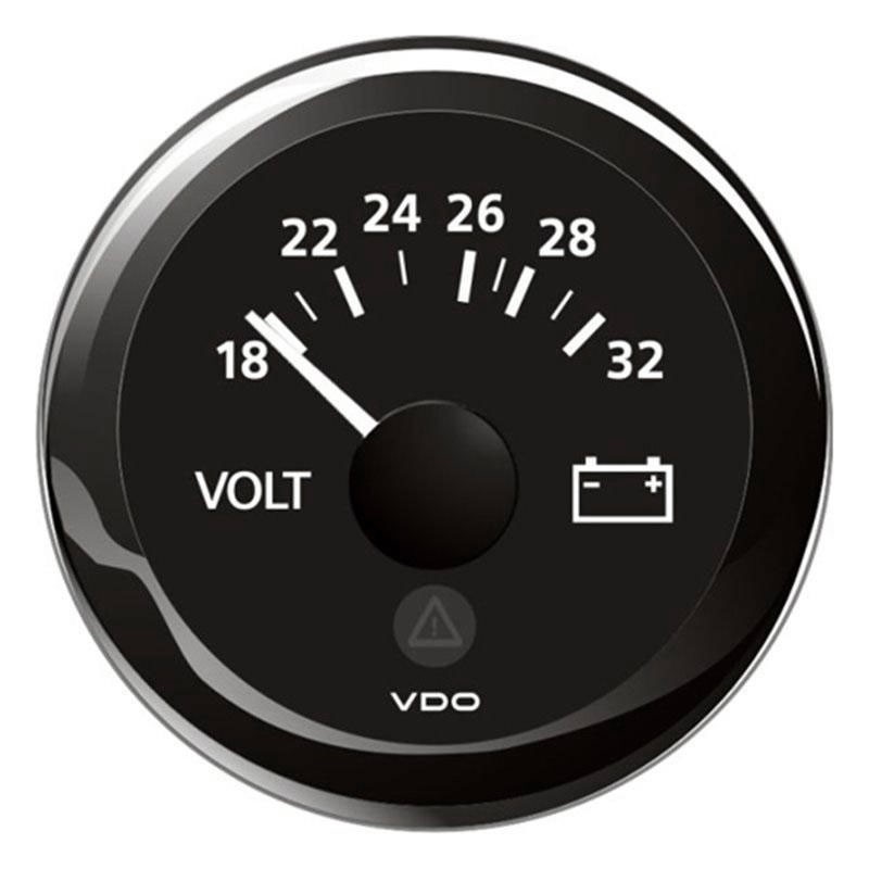 VDO Voltmetro 18/32V 52mm Quadrante Nero ViewLine OS2758701-18%