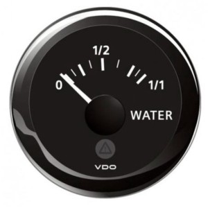 VDO Indicatore livello Acqua 10/180Ohm 12/24V 52mm Nero ViewLine OS2758401-18%