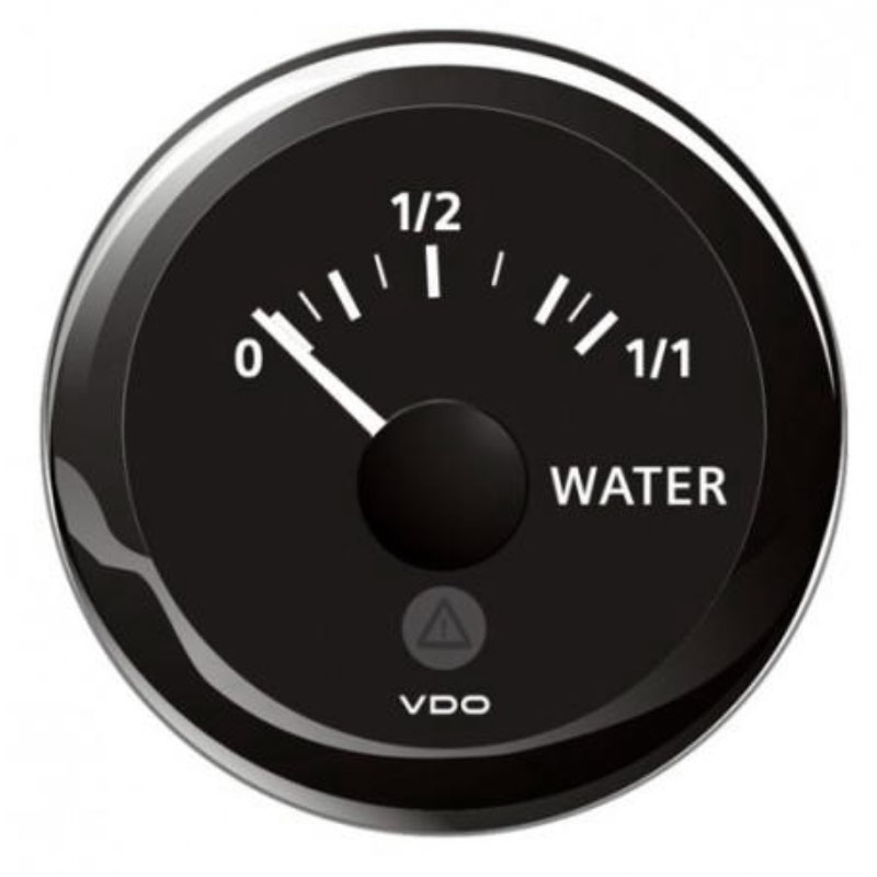 VDO Indicatore livello Acqua 10/180Ohm 12/24V 52mm Nero ViewLine OS2758401-18%