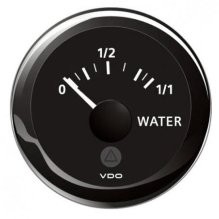 VDO Indicatore livello Acqua 10/180Ohm 12/24V 52mm Nero ViewLine OS2758401-18%