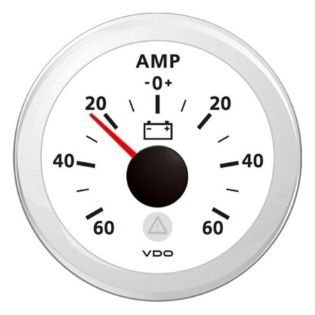 VDO Amperometro -60A+60A 12/24V 52mm Bianco ViewLine OS2749001-18%