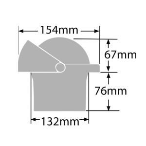 Ritchie Navigator 4-1/2 built-in compass 4-1/2 Black OS2508431