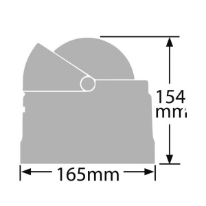 Ritchie Navigator Compass with cover 4-1/2 Black OS2508411