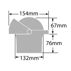 Ritchie Navigator 4-1/2 built-in compass 4-1/2 White OS2508402
