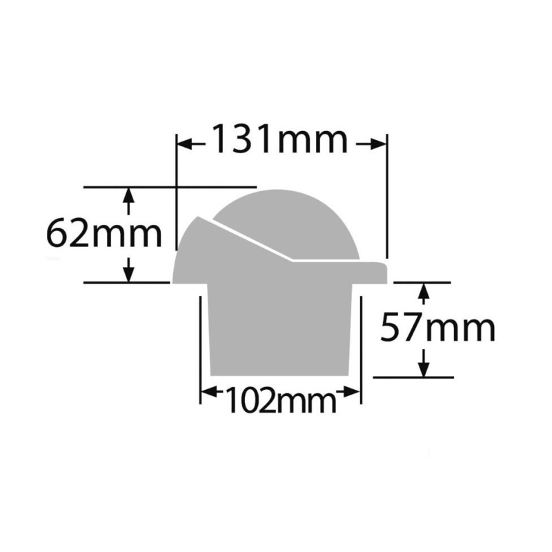 Ritchie Helmsman 3-3/4 Compass built-in version Black 24V OS2508304