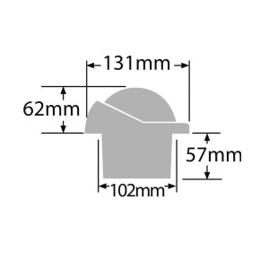 Ritchie Helmsman 3-3/4 Compass built-in version White OS2508302