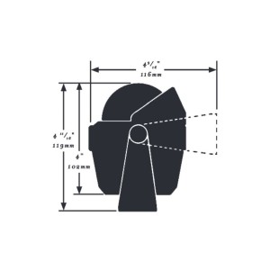 Ritchie Explorer B-51 2-3/4 Compass with bracket White OS2508122
