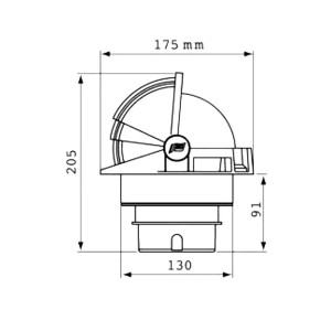 Bussola Olympic 135 Bianca FNIP65535-10%