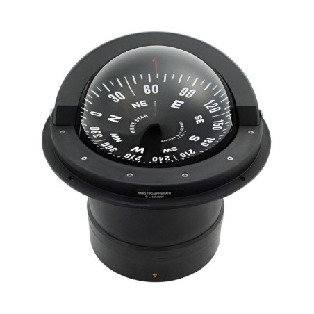 Riviera B6/W3 recess fit compass for sail boats Black dial Black body OS2500200