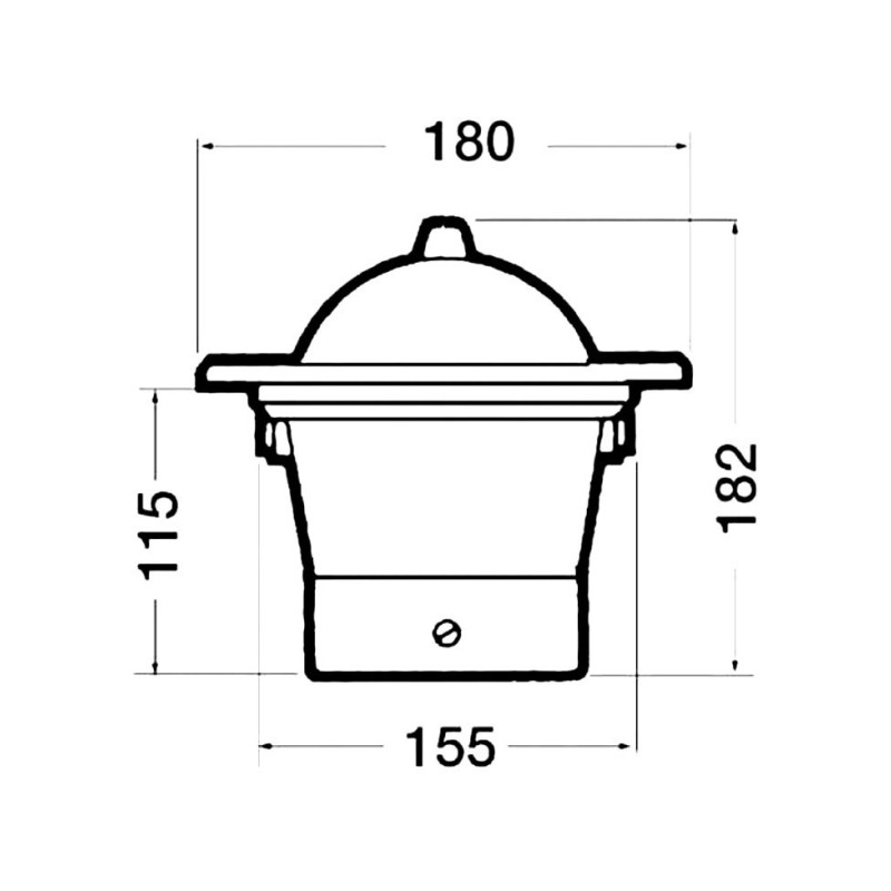 Riviera BW1/AV 5 recess fit compass Black dial Black body OS2501200