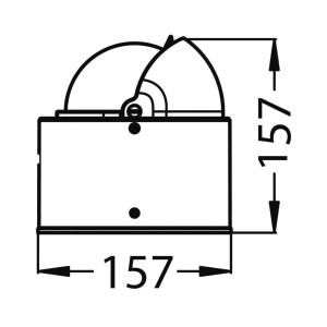 Bussola Riviera 4 con chiesuola Rosa blu Corpo bianco OS2502213-28%