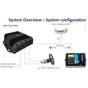 Lowrance Outboard Pilot Cable-Steer Pack 000-11749-001 62400002