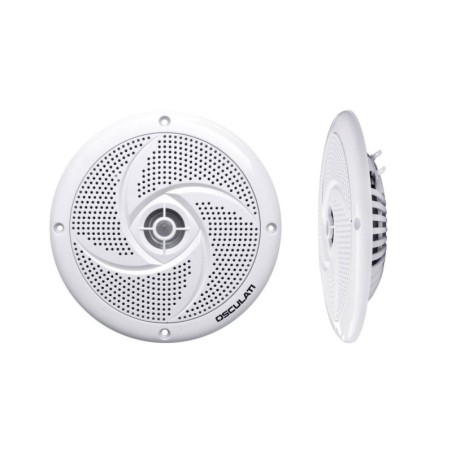 Couple Ultra-thin white stereo speakers 4 10x2W RMS 90-18000Hz 90dB OS2974201