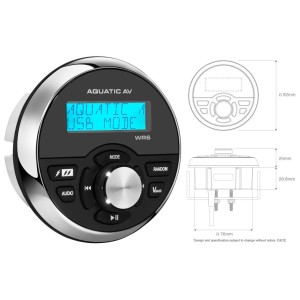 AQUATIC AV Stazione di controllo via cavo WR6 92mm IP65 per Bluecube OS2954882-28%