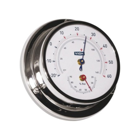 VION A80 MIC CHR Igrometro/Termometro Inox 95x40mm Quadrante 80mm OS2890382-18%