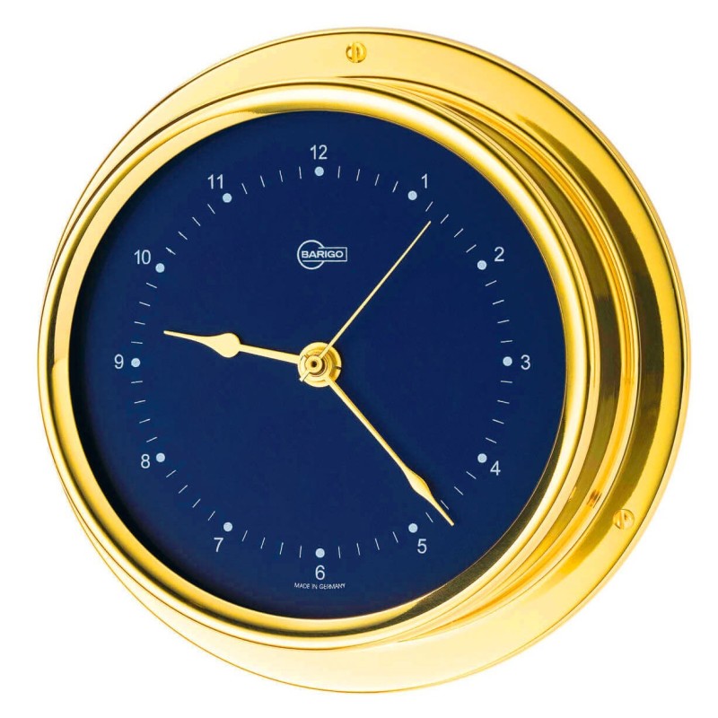 Barigo Regatta Orologio in ottone lucido 100x120mm Quadrante blu OS2836521-18%