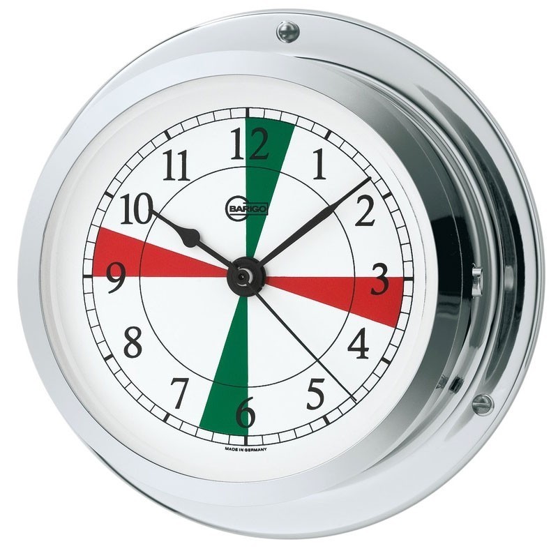 Barigo Star Chrome-plated brass Clock with radio sectors 85/110mm OS2836199