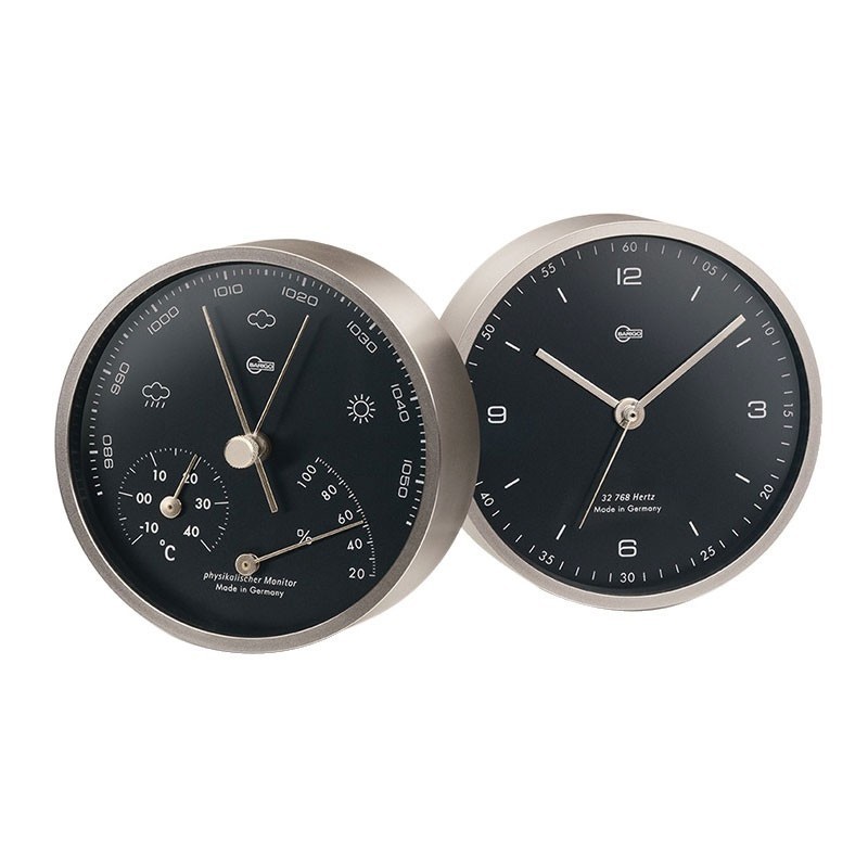 Barigo Pentable Orologio in ottone satinato 100/104mm Quadrante nero OS2808601-18%