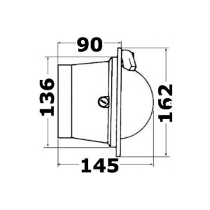Bussola a parete Riviera Pegasus 4 Rosa blu Corpo bianco OS2502015-28%