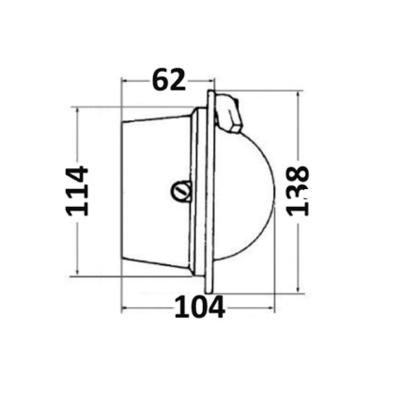 Bussola a parete Riviera Pegasus 3 Rosa rossa Corpo bianco OS2501916-28%