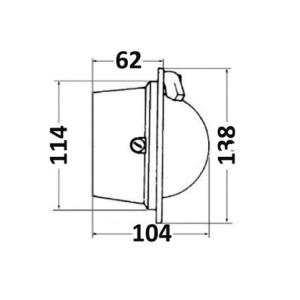 Bussola a parete Riviera Pegasus 3 Rosa blu Corpo bianco OS2501915-28%