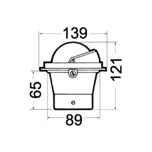 Bussola Riviera 3 con coperchio Rosa blu Corpo bianco OS2501427-28%