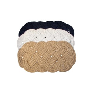 Tappeto ovale in corda ritorta 600x330mm Color Canapa FNI0808991C-30%