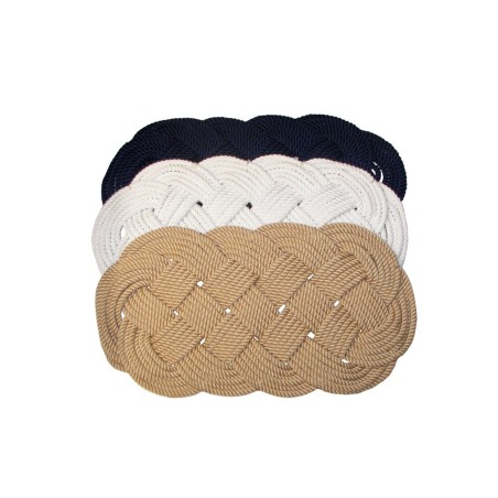 Tappeto ovale in corda ritorta 600x330mm Color Canapa FNI0808991C-30%