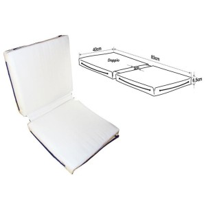 Double floating cushion White 40x83cm LZ11512