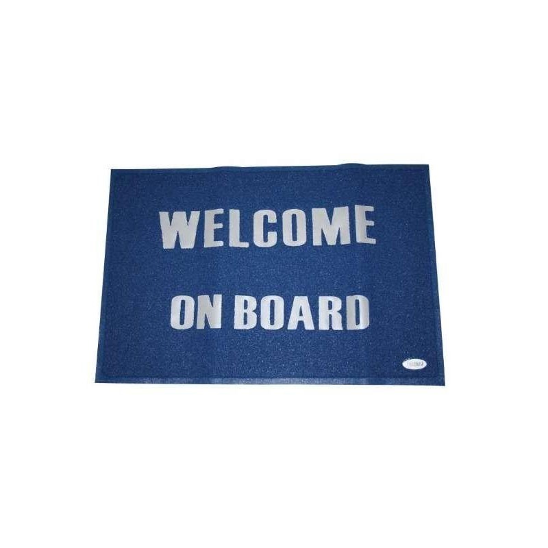 Tappeto Welcome on board Blu 60x90cm LZ57198-10%