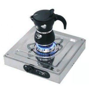 Fornello a Gas ad Appoggio Hotty 1 in Acciaio Inox 1 Fuoco 210x290mm MT1504040-20%