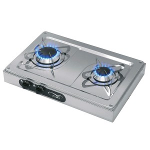 Fornello a Gas ad Appoggio Hotty 2 in Acciaio Inox 2 Fuochi 440x290mm MT1504050-20%