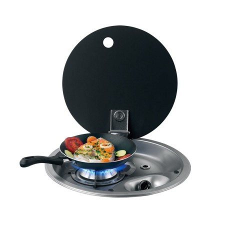 Piano di Cottura Hoodiny a Gas in Acciaio Inox 1 Fuoco 340mm MT1504651-20%