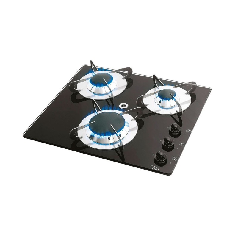 Piano di Cottura Chrystal PV1352 a Gas Vetro Temperato 3 Fuochi 420x370mm MT1506603-20%