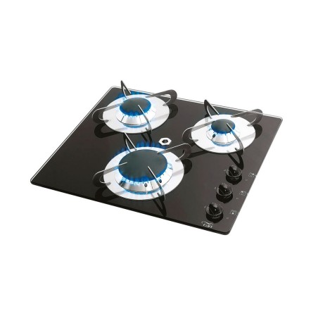 Piano di Cottura Chrystal PV1352 a Gas Vetro Temperato 3 Fuochi 420x370mm MT1506603-20%