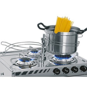 Fermapentole 2 Fuochi per Fornelli e Piano di Cottura Chrystal Burny MT1506682-20%