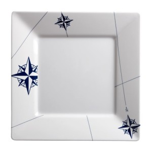 Marine Business Square Flat Plate 6pcs 25x25cm MT5801205