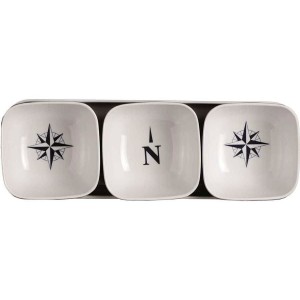 Marine Business Northwind decorated snack bowl with underplate 27x9cm MT5801215