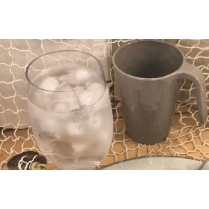 Marine Business Set 6pcs Bali decorated water glass 9xh10cm MT5801458
