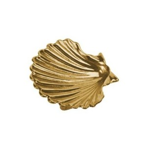 Posacenere in Ottone lucido a forma di conchiglia 100x120mm MT5807032-10%