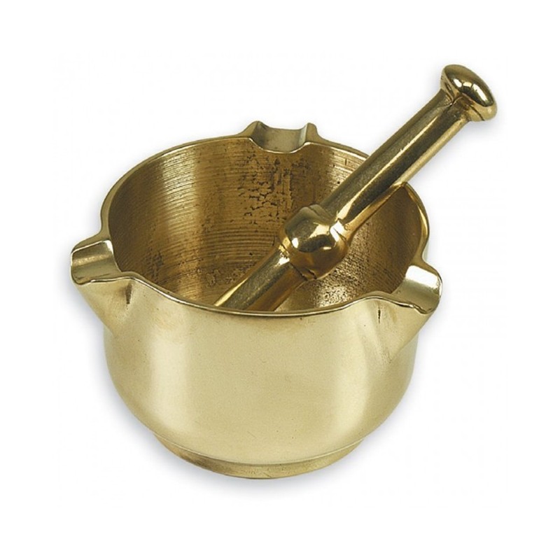 Posacenere in Ottone lucido a forma di pestello 85mm MT5807039-10%