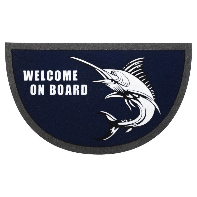 Antiskid semi-circular doormat 40x68cm Marlin Pattern N20115505712
